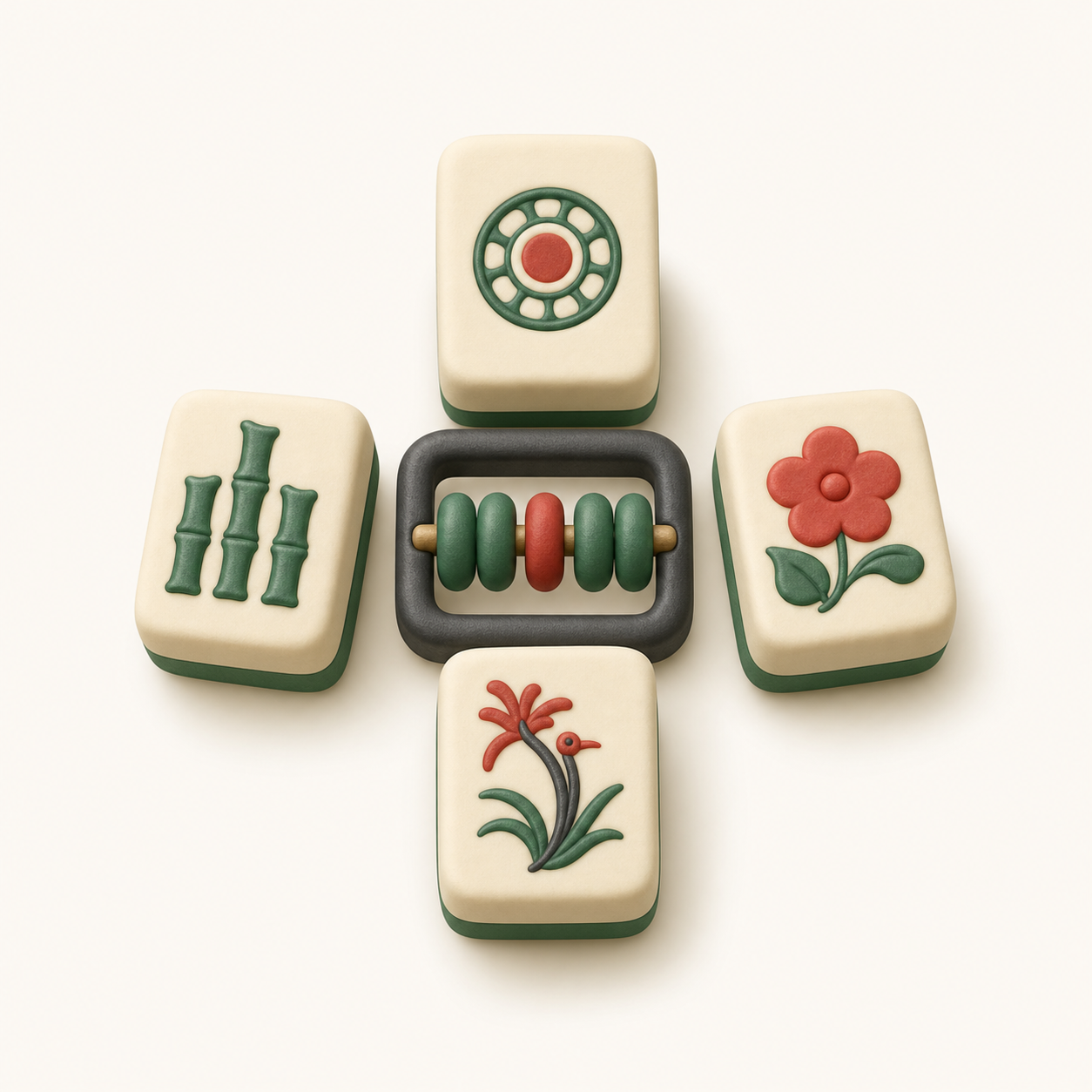 Mahjong scorekeeper illustration